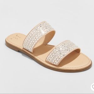 Kersha Embellished Slide Sandals